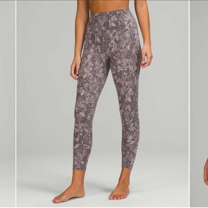Lululemon Align High-Rise Pant 25" Hideaway Camo Lunar Rock Multi